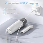 Portable Car Vacuum Cleaner, Cordless Handheld Vacuum, Lightweight Mini Vacuum for Car and Home with Washable HEPA Filter, Rechargeable