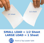 Lucent Globe Bulk Laundry Bundle - 2 x Laundry Detergent Sheets (128 Sheets) + 2 x Fabric Softener Sheets for Washer (128 Sheets)