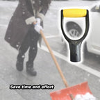 D Grip Plastic Spade Handle, 32mm Inner Diameter Snow Shovel Handle, Snow Scoop Digging Raking Tool, Garden Accessory (Yellow)