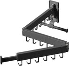 Wall Mounted Clothes Hanger,Clothes Drying Rack,Laundry Drying Rack,Clothes Rack Wall Mount,Drying Rack Clothing,Laundry Rack,Folding,Retractable,Collapsible,can Fold Upward & Left & Right