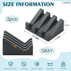 Silicone Soap Dish for Bar Soap Holder for Shower Bathroom Self Draining Waterfall Drying Tray Keep Soap Bars Dry Clean & Easy Cleaning (Gray, 2)