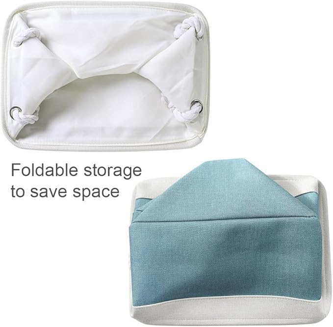Storage Cubes - 4 Pack Large Fabric Baskets for Organizing, Collapsible Storage Bins for Closet Cloth Decorative Gift supplies Organizer Shelf 15.7 (L) x 11.8 (W) x 8.2 (H) inches
