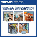 Dremel 7350 4V Cordless Rotary Tool Kit with 5 Accessories and USB-C Rechargeable Battery - Single Speed for Carving, Engraving, Sanding and Cleaning