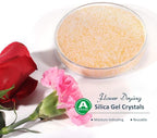 wisedry 10 LBS Silica Gel Flower Drying Crystals, 2 Packs of 5 LBS, Fine Crystals < 1mm, Color Indicating, Reusable