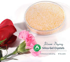 wisedry 8 LBS Silica Gel Flower Drying Crystals, Fine Crystals < 1mm, Color Indicating, Reusable