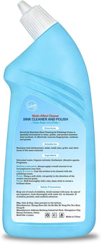Snowlily Stainless Steel Sink Cleaner & Polish Cream – Removes Stubborn Dirt, Grease & Stains, Restores Brilliant Shine, 22 Fl Oz