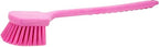 SPARTA 40501EC26 Plastic Large Scrub Brush, Kitchen Brush, Utility Brush With Long Handle For Cleaning, 20 Inches, Pink