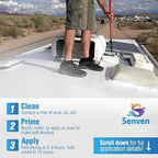 RV Roof Sealant RV Roof Coating RV Roof Sealant White 1 Gallon Waterproof Solar Reflective & Leak Repair for Trailers Campers Motorhomes