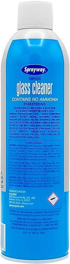 Sprayway Glass Cleaner with Foaming Spray for a Streak-Free Shine for Home and Automotive Use, 19 oz., Pack of 6