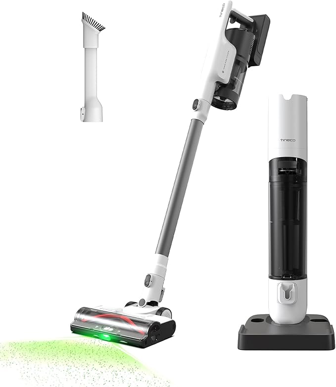 Tineco Pure ONE Station 5 Cordless Smart Vacuum with 2.5L Auto Dust Base, Full-Path Self-Cleaning, 175W Suction, ZeroTangle Tech, iLoop Smart Sensor, Suitbale for Hard Floor & Carpet