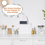 Mini Dustpan and Brush Set, Small Handheld Dust Pan with Clean Broom for Home, Kitchen, Desktop, Sofa, Keyboard, Table and Pet Cages(Cute Animal)