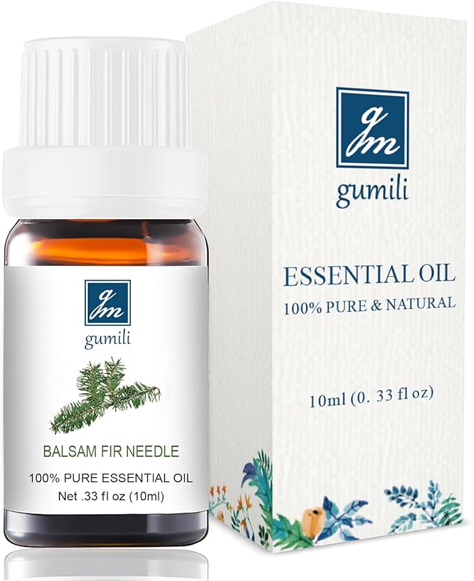 Balsam Fir Essential Oil 10ml, Pure Natural Balsam Fir Oil for Candles Making, DIY Holiday Crafts, Diffuser