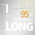 Heavy Duty Straw Cleaner Brush - 4 Pack 12.6 Inch Flexible Full-Cover Brushes with Large Handle, Reusable Pipe & Tube Cleaner Set (0.23", 0.31", 0.39", 0.47" Diameters)