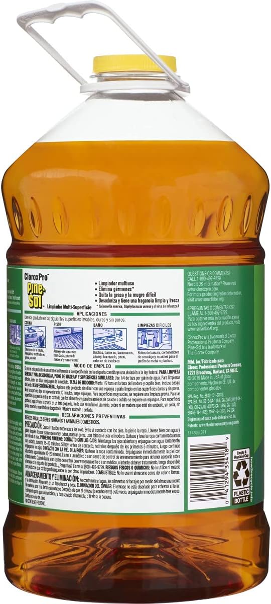 Pine-Sol Multi-Surface Cleaner, CloroxPro, All-Purpose Cleaner, Original Pine, Fl Oz, Pack of 3 (Package May Vary)