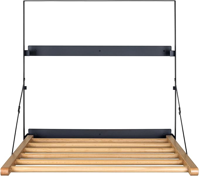 TOMACE Wall Mounted Clothes Drying Rack Laundry Drying Rack Collapsible