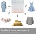 Polecasa 2 Pcs Premium Fine Mesh Laundry Bags, 2 Large 24 x 24 Inches Durable Laundry Wash Bagswith Sturdy Zipper for Delicates