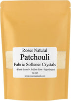 Fabric Softener Crystals, 20 oz, Plant-Based, Hypoallergenic Scent Beads, Softens & Freshens Laundry, Available in Peppermint, Lavender, Patchouli, Leather, Made in the USA (Patchouli)