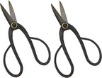 GARDEN GURU Bonsai Scissors - Traditional Butterfly Bonsai Pruner Shear for Precise Trimming Pruning and Deadheading of Flowers Plants, Japanese Bonsai Garden Tools (200mm 2 Pack)