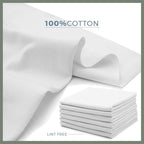 VALENGO New Lint Free Rags – 100% Cotton Cloth, Soft T-Shirt Rags, Lint Free Cloth for Staining Wood, Cast Iron, Dusting, Polishing, Painting and Cleaning – Reusable & Absorbent – 17”x17” (Pack of 7)