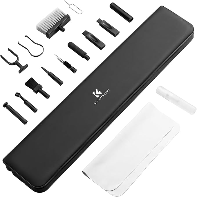 K&F CONCEPT Multi Functional Keyboard Cleaning Kit · Keyboard Arm Wrist Rest - Electronic Device Cleaner Set for Cell Phone Tablet PC Camera Keyboard Earbud
