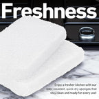 Casanero 6-Pack Silicone Scrubbing Sponges, Heavy-Duty, Non-Scratch | Reusable, Odor-Free, Multi-Purpose Cleaning for Dishes, Non-Stick, Countertops