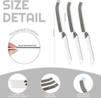 Crevice Cleaning Brush Bathroom Tile Groove Gap Cleaning Brush Premium Crevice Cleaning Tool Aluminum Support with 15° Angled Head-Grout Thin Brush,Kitchen & Bathroom Tool (3PCS)
