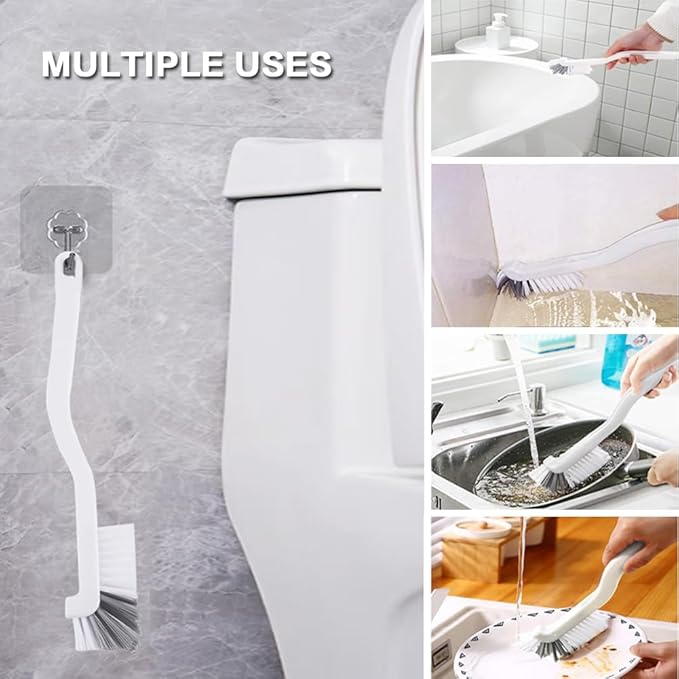 2 Pack Pumice Stone Toilet Bowl Cleaner with Handle, Pumice Stone Toilet Brush for Cleaning Limescale Deposits, Hard Water Stains on Toilets, Grills, Tiles