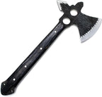 Titan International Knives Hunting Tomahawk Axe 1080 Carbon Steel Fixed Blade Diamondwood Handle with Sheath for Camping/Bushcraft/Outdoors