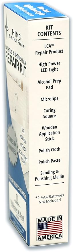 HIMG Bathtub & Shower Pan Repair Kit, Compatible with Kohler White