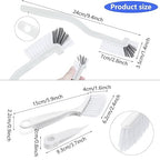 Patelai 4 Pieces Cleaning Brush Sets Small Scrub Brush Household Use for Cleaning Bottle Sink Kitchen Sink Corner Dish Edge Grout Bathroom Sliding Door Window Track(White)