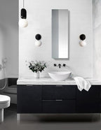 Krugg Medicine Cabinet | Recess or Surface Mount | Blum Hinge 170 Degree Soft Close|(12"x36")