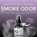Smoke Odor Eliminator Spray - Completely Remove Smoke Smell From House, Car, Clothes, Hands, Hair, & More - Best Odor Eliminator For Smoke - Bamboo Teak Fragrance - 2 16 oz Bottles
