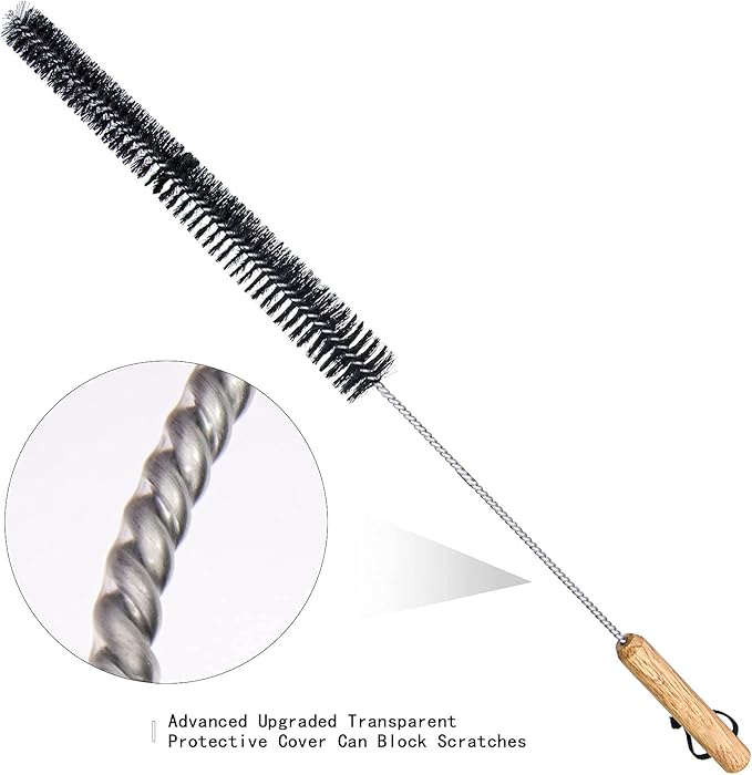 26 inch Clothes Dryer Lint Brush Vent Trap Cleaner Brush - Long Flexible Refrigerator Coil Soft Bristile Brush, Laundry Room and Washer Dryer Organizers