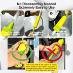 Air Conditioner Drain Line Cleaner Tool Kit, Powerful Ac Drain Cleaner with 118 Inch Flexible Pipe Brush & Drain pipe water filling tool for AC, Washer, Fridge, Car Ac Drain Hole Unclog and Clean
