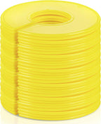 Sukh Baby Closet Dividers 30pcs - Plastic Clothes Organizer Shelf Tags Labels for Clothing Rack Wardrobe Store Warehouse Nursery Must Haves Boutique Supplies Sturdy Durable Flexible No Burrs (Yellow)