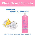 USA All Natural Banana & Coconut Oil Jewelry Cleaner with Polishing Cloth, For Gold, Silver and Precious Gems, Ammonia Free, Hypoallergenic Jewelry Cleaning Solution (16oz)