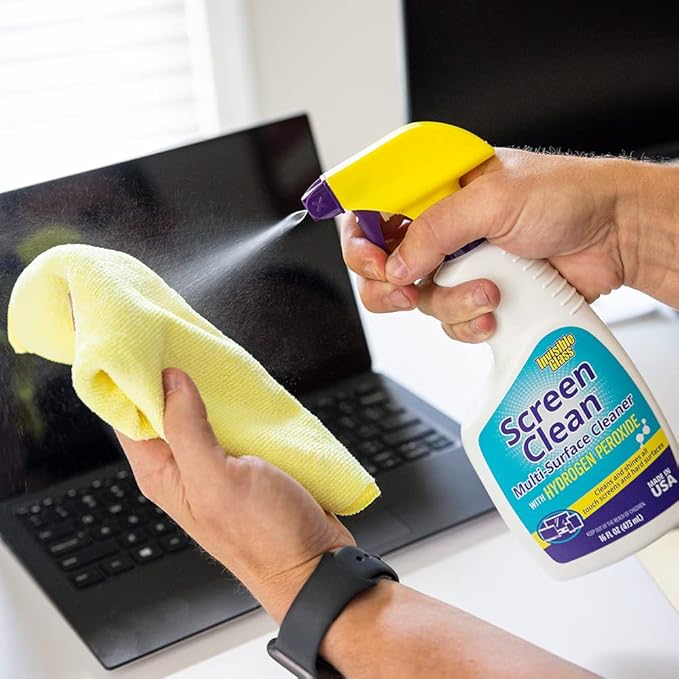 Invisible Glass 92013-4PK 16-Ounce Screen Clean Multi-Surface Cleaner Perfect for Touch Screens, Smart Phones, Tablets, Laptops, Glass, and Electronics, Pack of 4