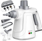 Pressurized Deep Cleaning Steam Cleaner, 15.2OZ Chemical-Free Steamer with 14PCS Accessories & Safety Lock, Handheld Steam Cleaner for Home, Car, Furniture, Grease, Grout, Floor