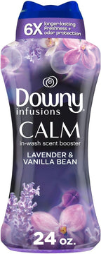 Downy Calm In-Wash Laundry Scent Booster Beads, Soothing Lavender and Vanilla Bean scent, 24.0 OZ, laundry scent beads, Long-lasting Freshness