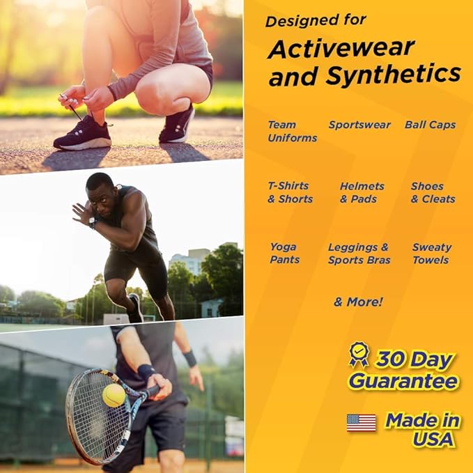 AthletX Amazing Sports Wear Stain & Odor Remover - Grass, Blood & Sweat Stains & Odors - Workout Clothes - Natural Enzymes - USA Made