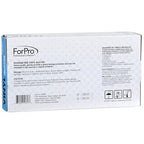 ForPro Disposable Vinyl Gloves, Clear, Industrial Grade, Powder-Free, Latex-Free, Non-Sterile, Food Safe, 2.75 Mil. Palm, 3.9 Mil. Fingers, Medium, 100-Count