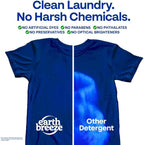 Earth Breeze Laundry Detergent Sheets Fresh Scent - 180 Loads Eco Liquidless Soap - Travel-Friendly for Hot & Cold Cycles, Tackles Tough Stains & Odors - Gentle on Skin, 90 Ct (3 Pack)