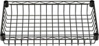 SINGAYE 4 Tier Basket Shelf Wire Shelving Unit Adjustable Storage Shelves Big Basket Rack for Garage Kitchen Office Pantry Corner 17" Dx12 Wx50 H Black