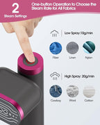 Steamer for clothes,Mini iron for Clothes Travel Essentials,Travel Steamer for Clothes Portable,Iron Mini with Steam 15s Fast Heat-up 22g/min Steam