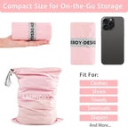 WiseBoy 2 Pack Laundry Bags, Washable Wet Dry Bag, Travel Laundry Bag Dirty Clothes Organizer, Swimming Yoga Bathing Suit Workout Wet Dry Bag - Pink