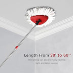 Microfiber Spin Mop Replace Head, Mops Base, Handle Compatible with O Cedar EasyWring 1-Tank Spin Mop Refills (New White-Centre 40% More (1-Tank System))