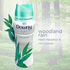 Downy Light Laundry Scent Booster Beads for Washer, Woodland Rain, 18.2 oz, with No Heavy Perfumes