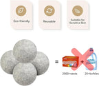 Wool Dryer Balls 6 Pack Reusable Laundry Drying Ball New Zealand Natural Fabric Softener Reduce Clothing Static and Wrinkles