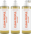 THE CLEAN PEOPLE Liquid Dish Soap - Clean, Simple Ingredients - Extra Scrubbing Power (Citrus Clove Scent) 12 fl. oz (3 Pack)
