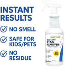 Magic Stuff Instant Stain Remover - Fast-Acting Carpet & Upholstery Cleaner - Removes Food, Wine, Coffee & Pet Stains- Odor-Free, No Rinse, Kid & Pet Safe Formula